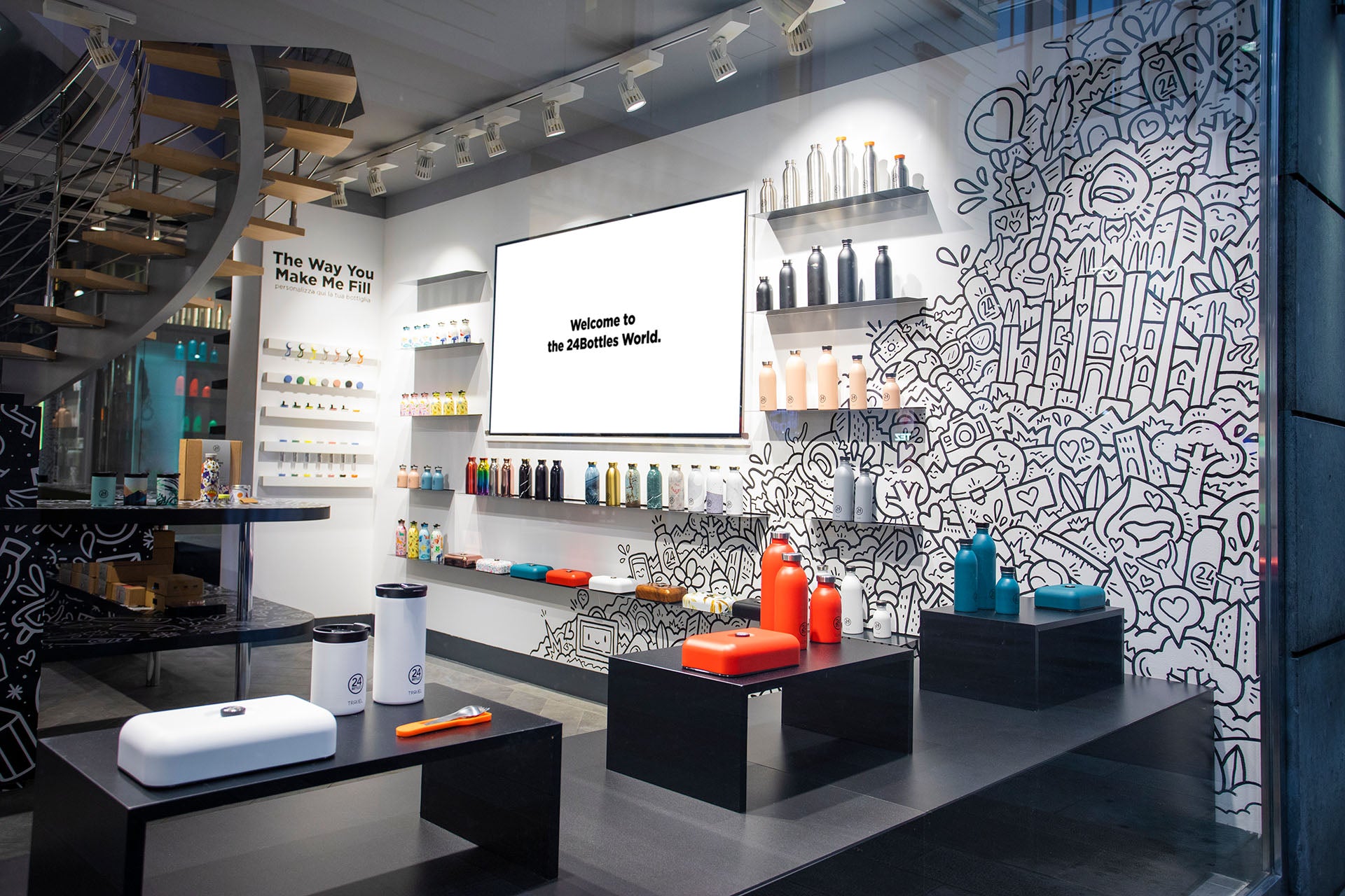 24Bottles Flagship Stores: inspiring spaces in Rome and Milan
