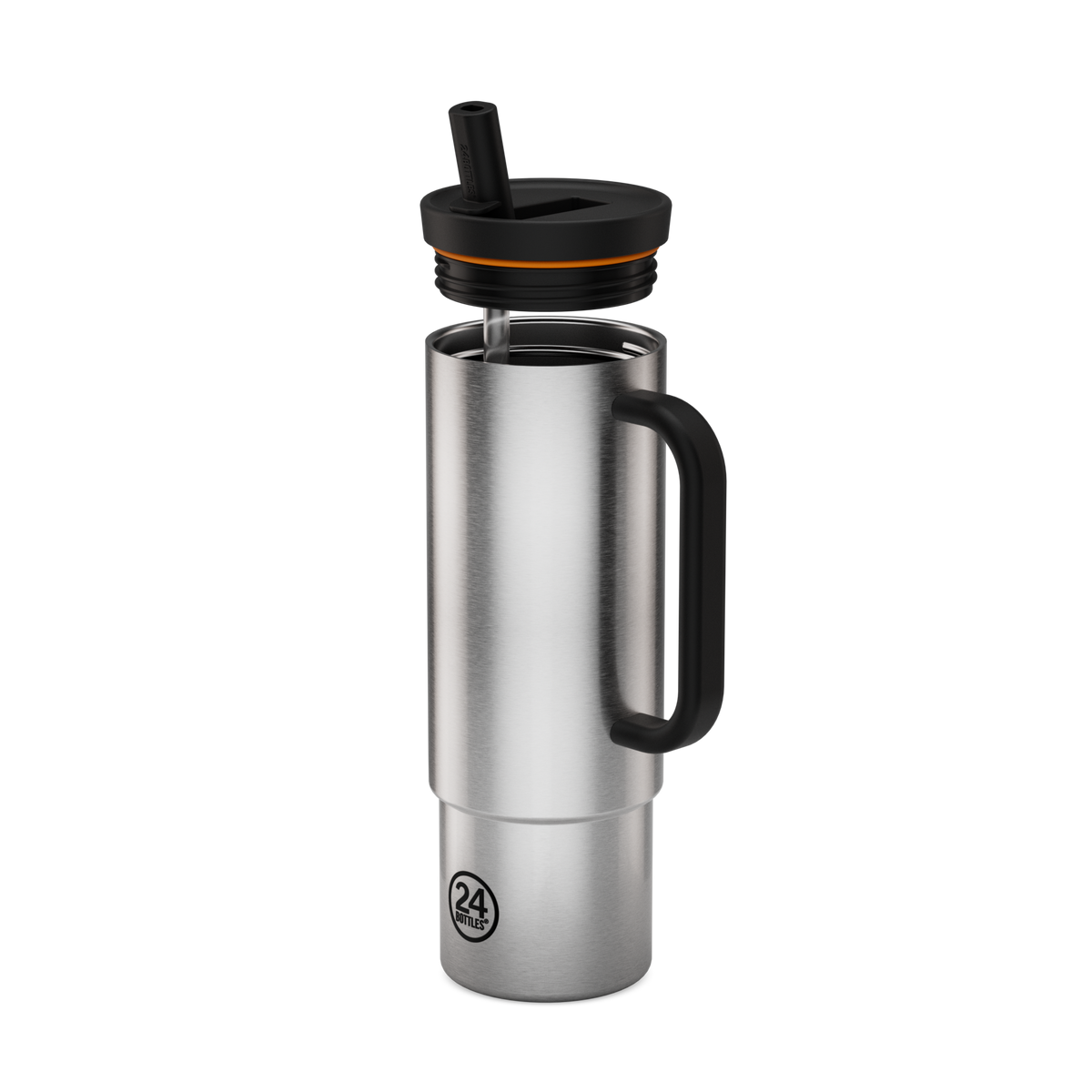 Straw Cup | Brushed Steel - 800 ml