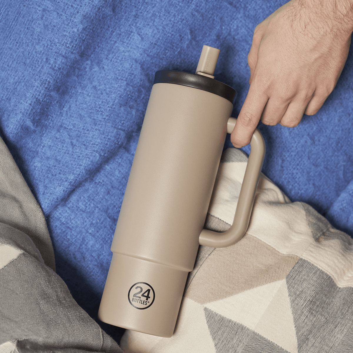 Straw Cup | Linen - 800 ml