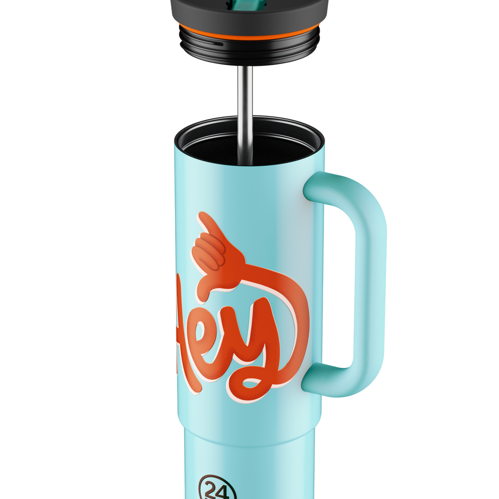 Straw Cup | Hey! Blue - 800 ml