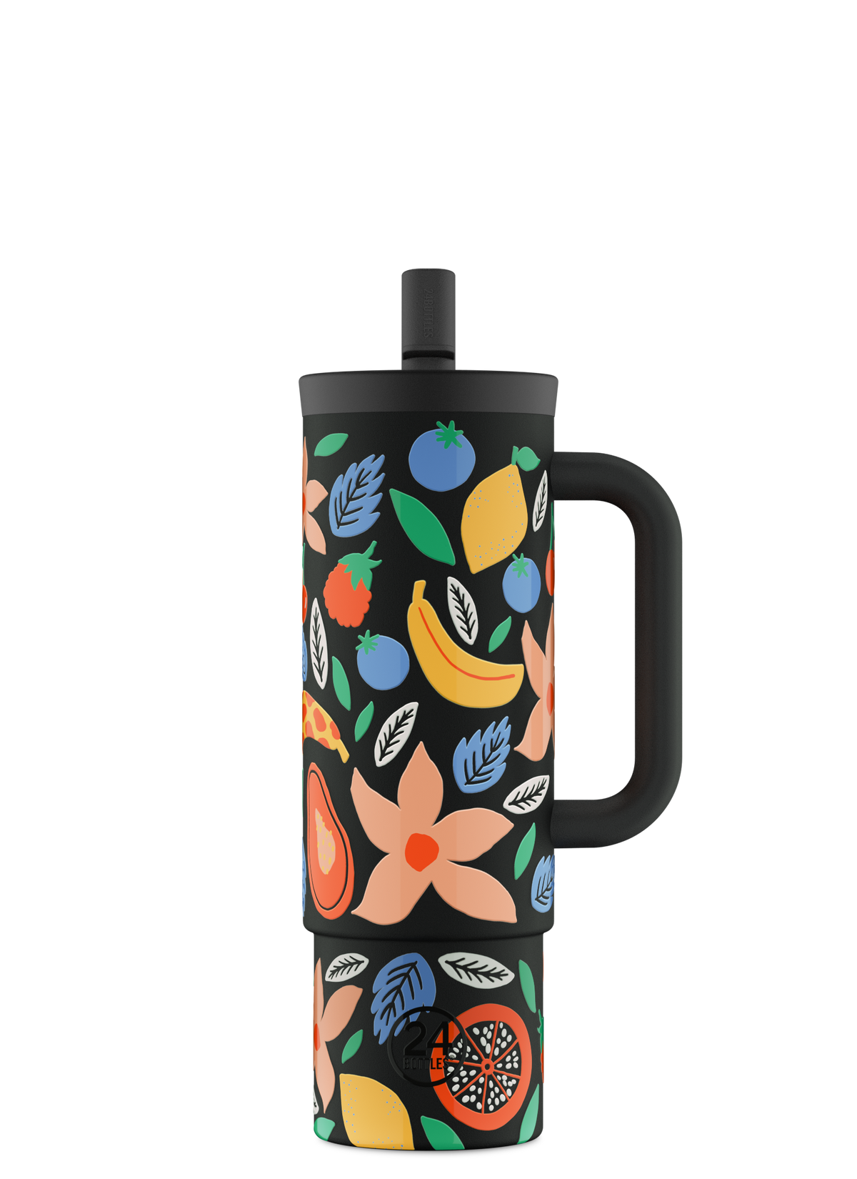 Straw Cup | Tropical Noir - 800 ml