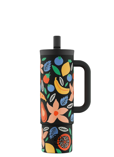 Straw Cup | Tropical Noir - 800 ml