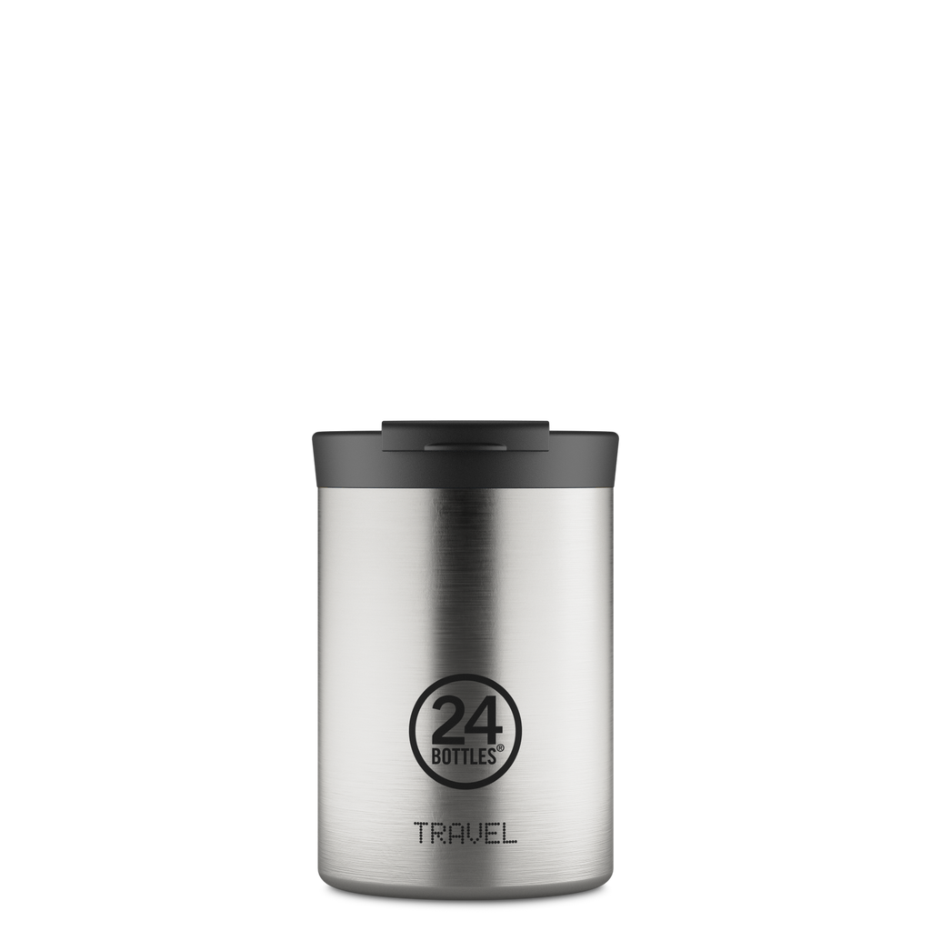 Travel Tumbler | Brushed Steel - 350 ml